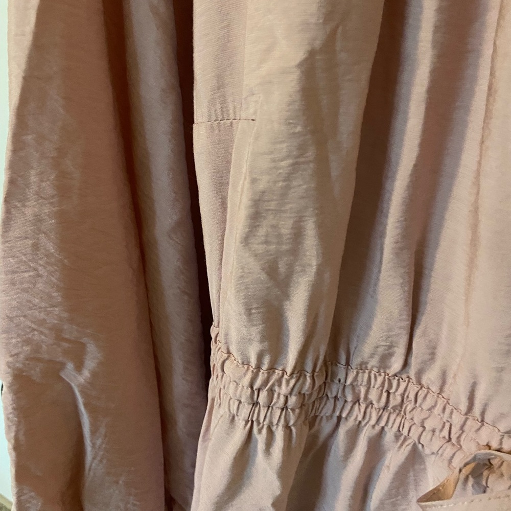 A New Day Blush Colored Long Sleeve Tiered Chiffon Flowing Maxi Dress 2X NWT - Picture 12 of 12